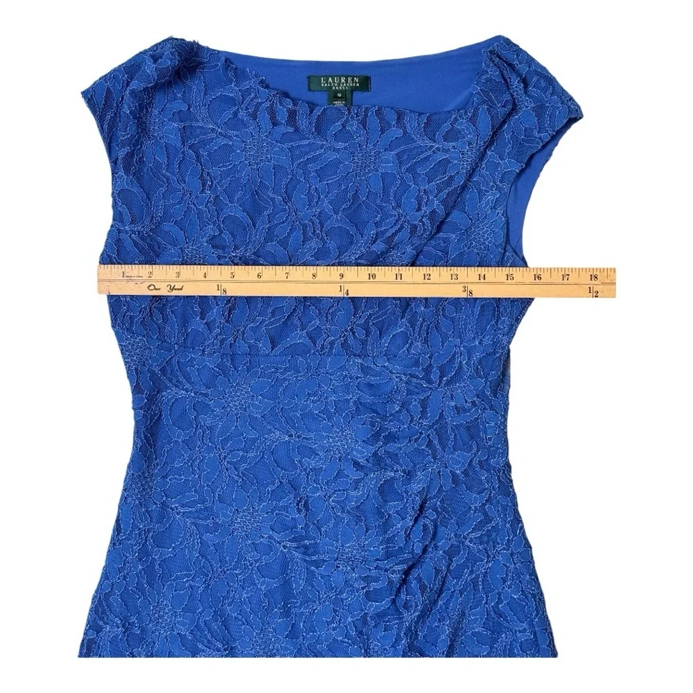 RALPH LAUREN Womens Petite
Sleeveless Bodycon Dress Blue Floral Size 10 - Picture 3 of 5